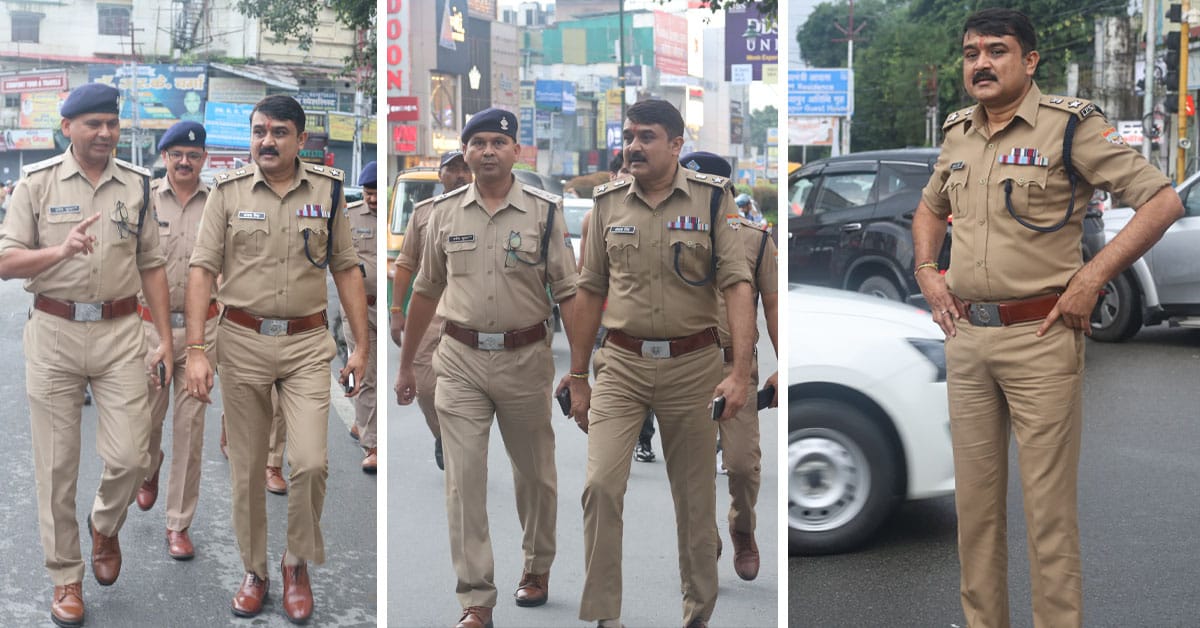Dehradun : रक्षाबंधन पर देहरादून पुलिस की सख्ती, SSP ने खुद किया शहर के चौराहों का निरिक्षण